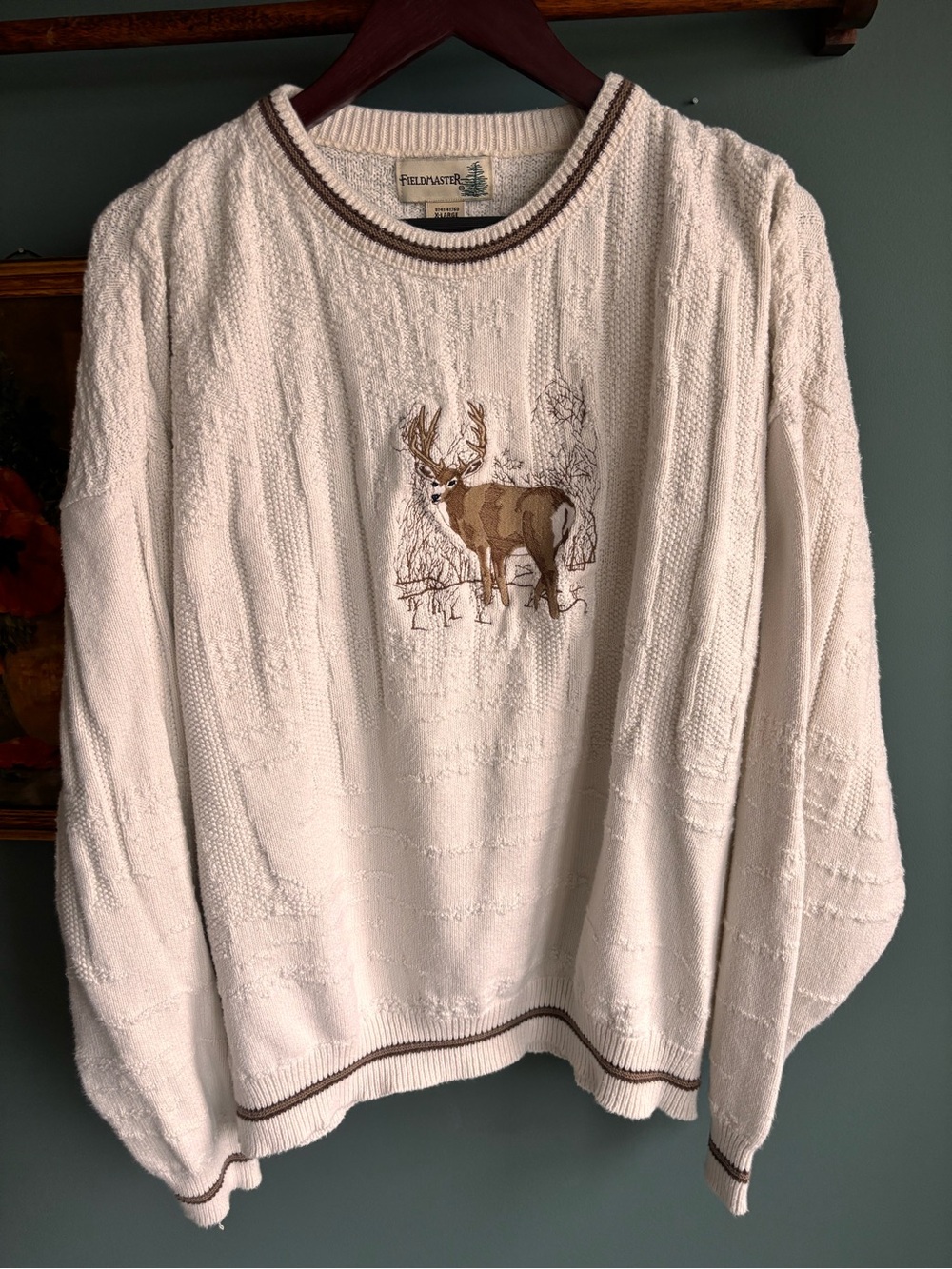 ✨VTG✨Fieldmaster Crewneck Sweater with Deer